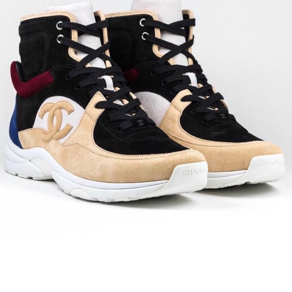 Chanel Multicolor High-Top Sneakers
